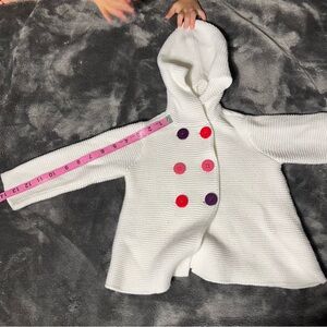 First Impressions Hooded cardigan sweater